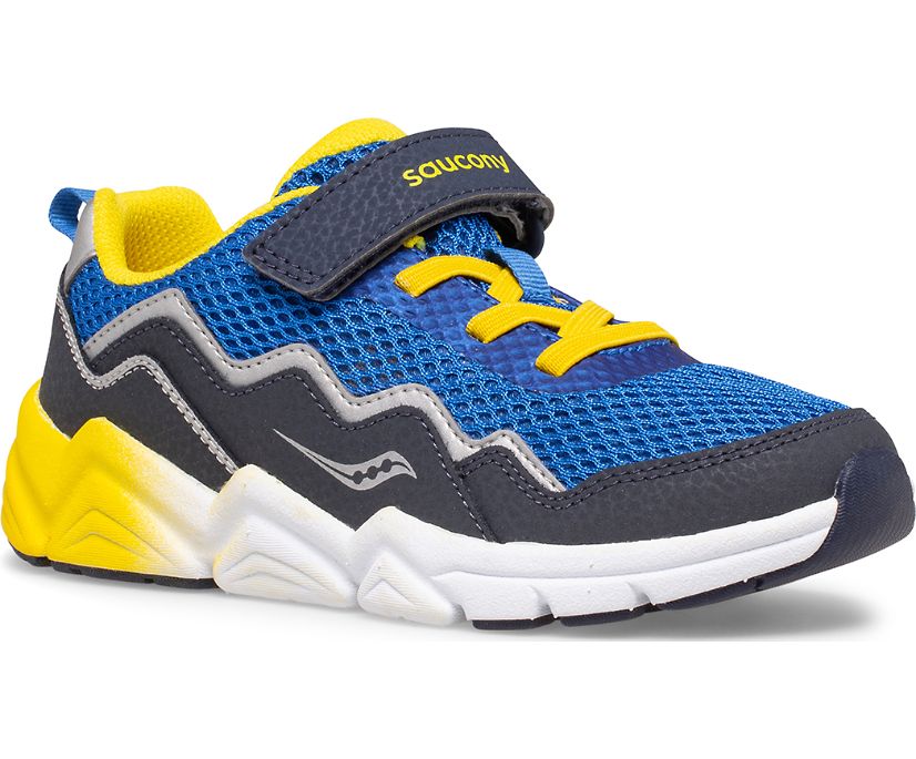 Saucony Flash A/C 2.0 Kids' Sneakers Blue / Yellow | Canada 856BEXC